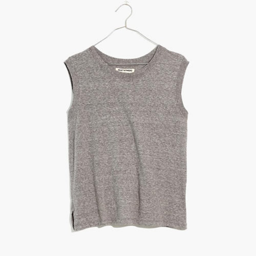 Madewell Ex-Boyfriend Muscle Tank - Heather